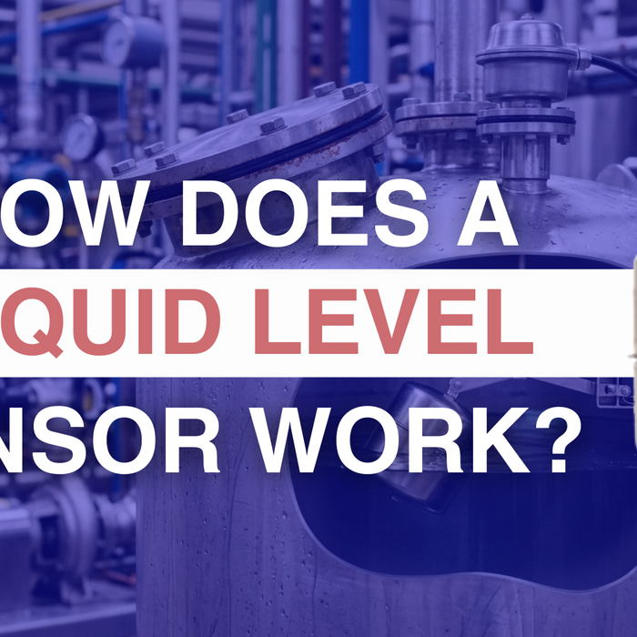Banner with the text for How does a liquid level sensor work?
