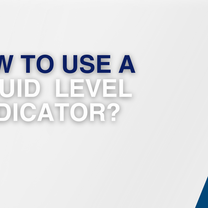 Banner with the text for How to use a liquid level indicator?